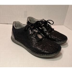 Alegria Essence Pewter Finery Women’s Leather Sneakers EU Size 36 / US Size 6.5